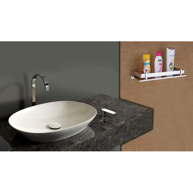 Ferio Stainless Steel Bathroom Shelf, Signature Hardware Bathroom Accessories