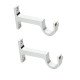 Arena Best Range Collection Chrome Finish Aluminium Curtain Bracket Support Door and Window Fitting Hardware( Pack of 2 Pcs)