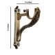 Ferio Heavy Designer Aluminum Brass Antique Curtain Bracket Parda Holder for Door and Window Rod Pocket Fitting 1 Inch Rod Curtain Brackets Brass Set (Pack of 2)