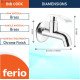 Ferio Brass Bib Cock Cello Model for Bathrooms, Washing Areas, Gardens, Kitchen Sink, Wash Basin For Home Décor Home Fitting Faucet with Chrome Finish Pack of 1 Pics 