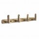 Ferio 4 Pin Bathroom Cloth Hooks Zinc Hanger Door Wall Bedroom Kitchen Bathroom Key Stand Robe Hooks Rail for Hanging Keys, Clothes, Towel Brass Antique (Pack Of 1)