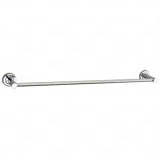 Ferio Stainless Steel Heavy Towel Rod| Towel Rack for Bathroom | Towel Bar | Hanger| Stand| Bathroom Towel Rod Holder Accessories Wall Mounted Hand Towel Rail For Kitchen 24 Inch Chrome Finish (Pack Of 1)