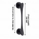 Ferio 8 Inch 192 MM Door Handles for Main Door | Glass Door Handle | Pull- Push Handles for All Doors of House Office Hotels Door & Home Décor Black Finish (Pack Of 1)