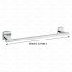 Ferio Steel 18 Inch Towel Rod Towel Rack for Bathroom Towel Bar, Towel Hanger, Towel Stand, Bathroom Accessories-Round (Chrome Finish) - Pack Of -1 Pcs