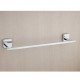 Ferio Steel 24 Inch Towel Rod Towel Rack For Bathroom Towel Bar, Towel Hanger, Towel Stand, Bathroom Accessories-Round (Chrome Finish) (Pack of 1)