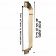 Ferio 16 Inch 400 MM Zinc Alloy Door Handles for Main Door Handle | Glass Door Handle |Door Pull-Push Handle For All Door Houses Office Home Door & Décor Brass Antique Finish (Pack Of 1)