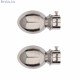 Ferio Curtain Bracket Parda Holder Stainless Steel For Door And Window Fitting For 1 Inch Rod Pocket Size Only Finals Set Silver Finish (Pack Of 2)	