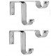 Ferio Curtain Rod Holder Heavy Double Curtain Support Bracket Chrome Finish Curtain Accessories for Door And Windows Fitting Accessories for 1 Inch Rod Chrome (Pack of 2)