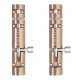 Ferio Heavy Duty Aluminium 4 Inch Tower Bolt for Home,Offices Doors and Windows/Tower Bolt for Main Door/Door Latch/Kundi/Chitakini/Door Latch for Main Door and Windows (Rose Gold, Pack of 2)