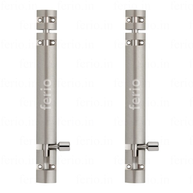 Ferio Heavy Duty Aluminium 8 Inch Tower Bolt for Home,Offices Doors and Windows/Tower Bolt for Main Door/Door Latch/Kundi/Chitakini/Door Latch for Main Door and Windows (Satin, Pack of 2)