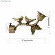 Arena Premium Fast Design New Look Love Birds Golden Curtain Finials Only Without Bracket Holder For 1 Inch Rod Size For Door And Window Accessories (Pack Of 2 Pcs) 1 Pair