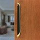 Ferio 12 Inch 300 MM Door Handles for Main Door Glass Door Decorative Pull-Push Handle for All Door of Home Office Hotels Home Décor Black And Gold Finish (Pack Of 1)