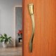 Ferio 300 MM 12 Inch Zinc Alloy Luxurious Door Handles for Main Door Handle | Glass Door Handle | Door Pull -Push Handle for All Doors of House Office Hotels Door And Home Décor Brass Antique Finish (Pack of 1)