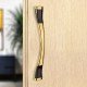 Frio 12 Inch 300 MM Luxurious Door Handles for Main Door Handle | Glass Door Pull Handle |Pull-Push Handle for All Doors of House Office Hotels Gold and Black (Pack Of 1)