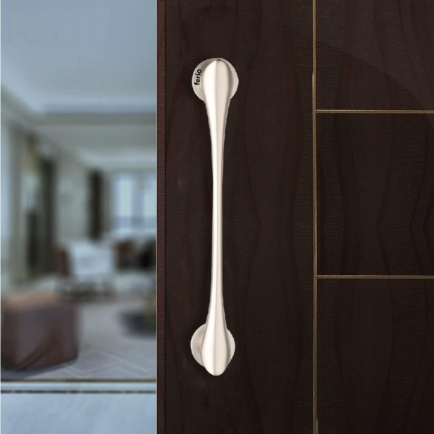 Ferio 12 Inch 256 MM Door Handle For Main Door Handle | Glass Door Handle | Door Pull Push Handle For All Door House Hotel Office Door & Home Décor Satin Finish (Pack Of 1)