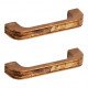 Ferio 4 Inch 96 MM Dual Tone Rose Gold Zinc Alloy Material Cabinet Handle Pulls Wardrobe Handle Window Handle for Home/Hotel/Office (Set Of 2 Pcs)