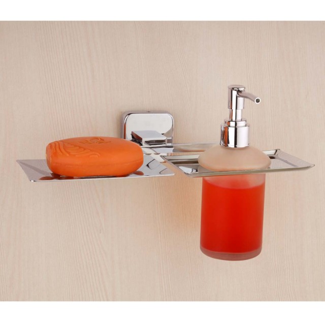 Steel Soap Case Holder Dish, Stainless Steel Foaming Soap Dispenser Bathroom Accessories
