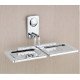 Ferio High Grade Stainless Steel Double soap holder/soap stands/soap dish for bathroom/Bathroom Accessories - Chrome Finish ( Pack Of 1 )