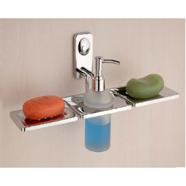 Double Soap Dish Stand, What Finish To Use For Bathroom Walls