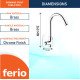 Ferio Brass Deck-mount Single-Handle Was Basin Premium Brass Chrome Finish Kitchen And Bathroom Wash Basins & Kitchen Sink Faucet with Swivel Spout Pack Of 1