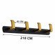 Ferio Zinc 4 Pin Hook Hanger Door Wall for Bedroom Bathroom Wardrobe Hanging Hooks Khuti Khooti. Kitchen for Cloth Hooks Hanger Robe Hooks Rail for Black & Gold Finish (Pack of 1)