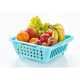 Ferio Plastic Multipurpose 3 in 1 Adjustable Kitchen Sink Dish, Vegetable and Fruits Wash Drainer Drying Rack, Storage Organizer Basket Tray - Multicolor (Adj - Basket)