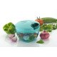 Ferio 900ml Handy Chopper with 6 blades for Effortlessly Chopping  Vegetable Fruit Nut Onion Chopper, Hand Meat Grinder Mixer Food Processor Slicer Shredder Salad Maker Vegetable Tools (1)Green