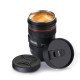 Ferio Super Classic Camera Lens Shaped Coffee Mug with 2 Lids, Steel Insulated | Gifting idea| DSLR Camera Lens Shaped Travel Thermos Cup 350 ML, Black