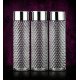 Ferio Crystal Diamond Water bottle set for Fridge, Office, Sports, School, Gym, Yoga | 1000 ML | Unbreakable & Leak-Proof (Transparent, Pack of 3 )