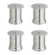 Ferio Stainless Steel Sofa Leg 65 MM Round 4 Inch Legs for Sofa Furniture Leg for Home Sofalegs: Hardware: Home: Improvement Silver Glossy ( Pack of - 4 Pic )